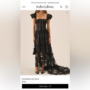 For love & lemons Annabelle Lace Gown